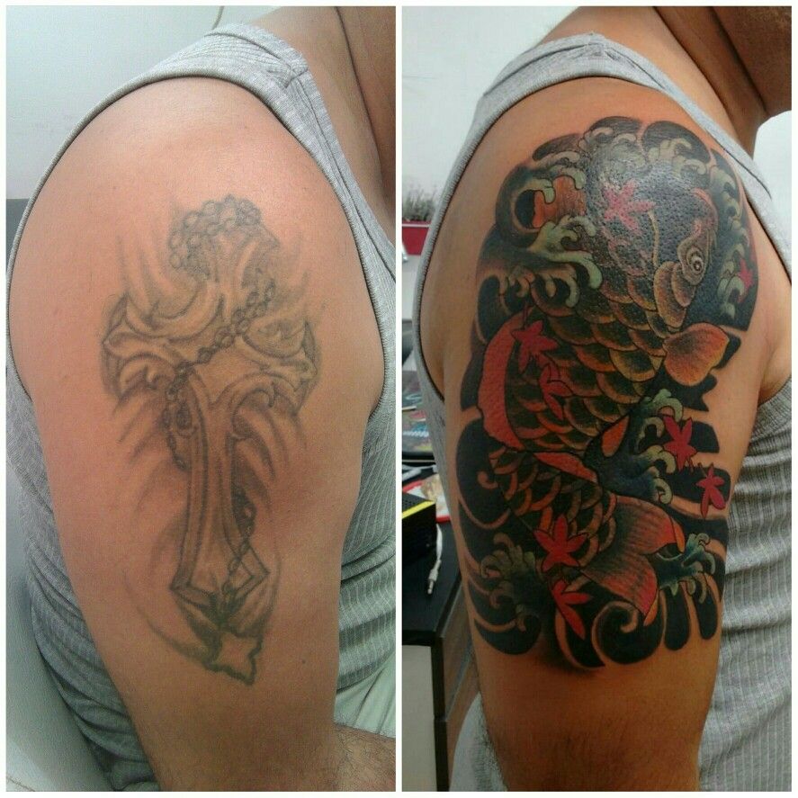 Coverup Tattoo Artist Working